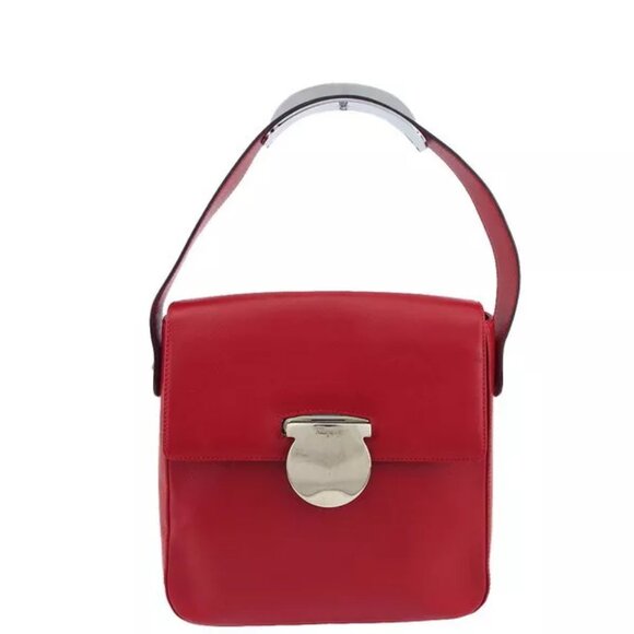Salvatore Ferragamo Handbag × Leather Authentic Used